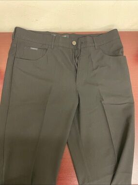 Alberto Comfort Fit Black Slim Straight Dress Pants | Size: 48